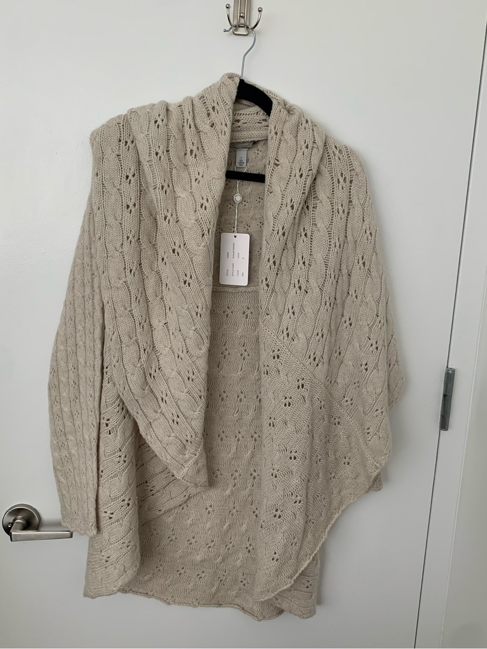 Autumn Cashmere 100% cashmere cable knit cardigan NWT